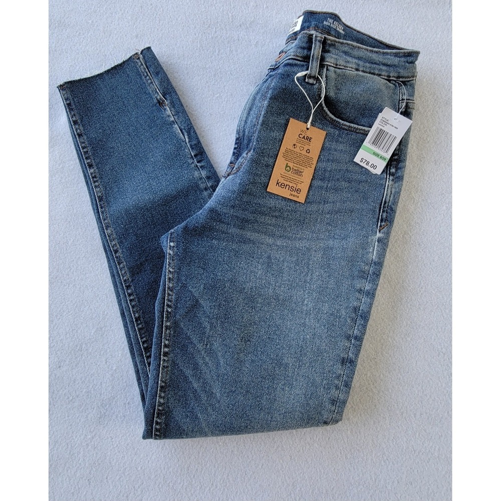 Kensie Jeans Vintage Luxe The Kelsey High Rise Skinny Womens 8/29 Blue